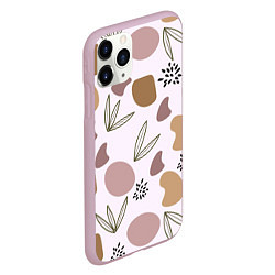 Чехол iPhone 11 Pro матовый Пятна и семена, цвет: 3D-розовый — фото 2