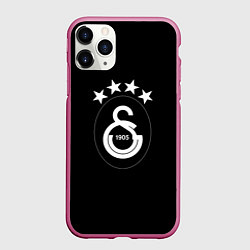 Чехол iPhone 11 Pro матовый Galatasaray sport, цвет: 3D-малиновый