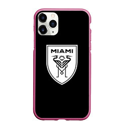 Чехол iPhone 11 Pro матовый Inter fc club, цвет: 3D-малиновый