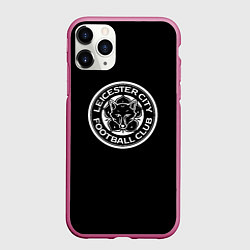Чехол iPhone 11 Pro матовый Leicester City fc club, цвет: 3D-малиновый