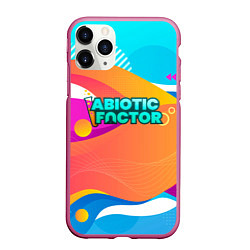 Чехол iPhone 11 Pro матовый Abiotic Factor цветное безумие, цвет: 3D-малиновый