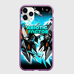 Чехол iPhone 11 Pro матовый Abiotic Factor лого яркий абстракт, цвет: 3D-фиолетовый