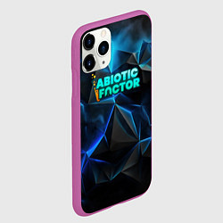 Чехол iPhone 11 Pro матовый Abiotic Factor логотип холодный фон, цвет: 3D-фиолетовый — фото 2