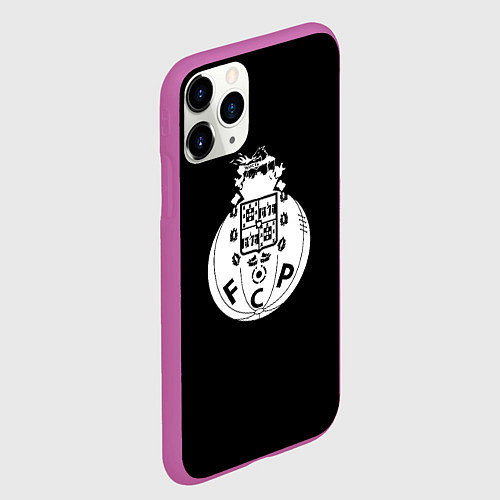 Чехол iPhone 11 Pro матовый Porto fc club sport / 3D-Фиолетовый – фото 2