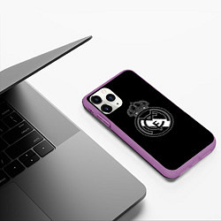 Чехол iPhone 11 Pro матовый Barcelona fc sport club, цвет: 3D-фиолетовый — фото 2