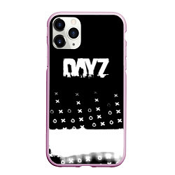 Чехол iPhone 11 Pro матовый Dayz game pattern logo, цвет: 3D-розовый