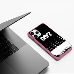 Чехол iPhone 11 Pro матовый Dayz game pattern logo, цвет: 3D-малиновый — фото 2
