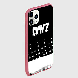 Чехол iPhone 11 Pro матовый Dayz game pattern logo, цвет: 3D-малиновый — фото 2