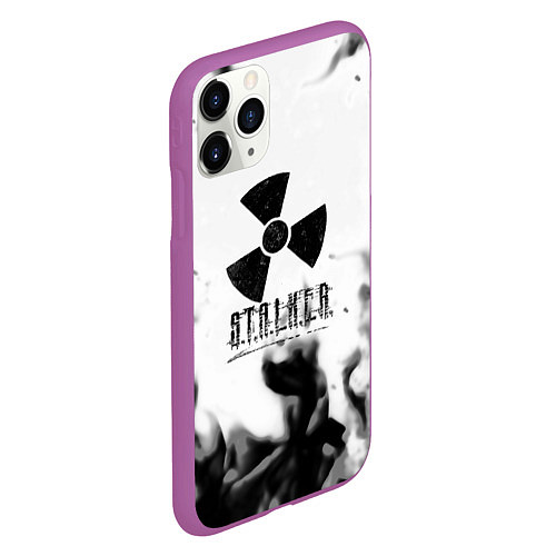 Чехол iPhone 11 Pro матовый Stalker fire steel / 3D-Фиолетовый – фото 2