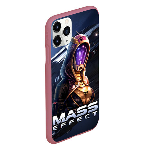 Чехол iPhone 11 Pro матовый Mass Effect Тали Зора / 3D-Малиновый – фото 2