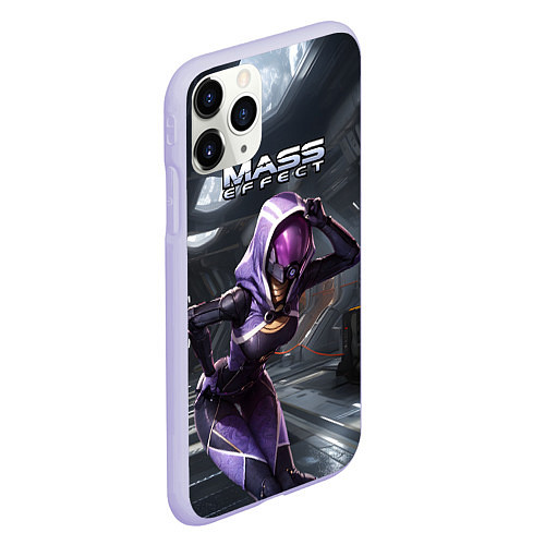 Чехол iPhone 11 Pro матовый Mass Effect ТалиЗора / 3D-Светло-сиреневый – фото 2