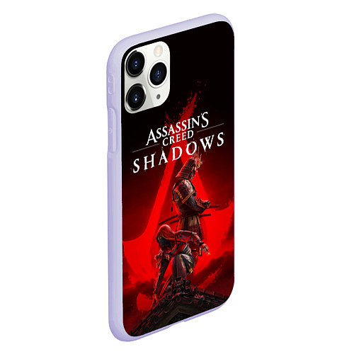Чехол iPhone 11 Pro матовый Главные герои Assassins creed shadows / 3D-Светло-сиреневый – фото 2