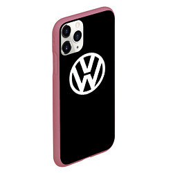 Чехол iPhone 11 Pro матовый Volkswagen sport avto, цвет: 3D-малиновый — фото 2