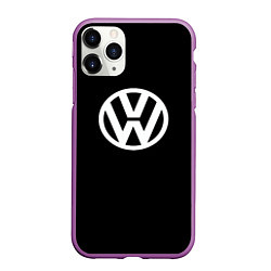 Чехол iPhone 11 Pro матовый Volkswagen sport avto, цвет: 3D-фиолетовый