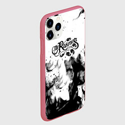 Чехол iPhone 11 Pro матовый Rasmus smoke steel, цвет: 3D-малиновый — фото 2