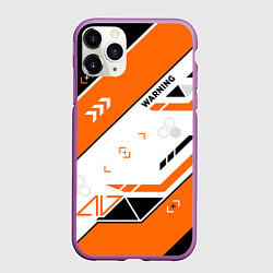 Чехол iPhone 11 Pro матовый Asiimov AWP skin, цвет: 3D-фиолетовый