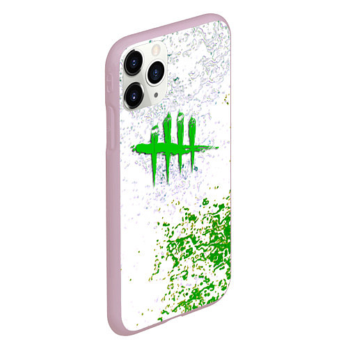 Чехол iPhone 11 Pro матовый Dead by daylight краски / 3D-Розовый – фото 2