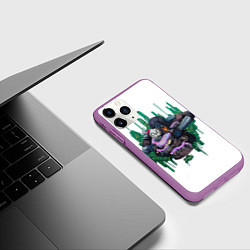 Чехол iPhone 11 Pro матовый Кёниг и Гоуст, цвет: 3D-фиолетовый — фото 2