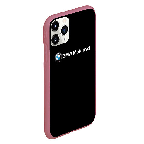 Чехол iPhone 11 Pro матовый Bmw logo / 3D-Малиновый – фото 2