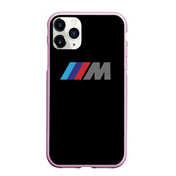 Чехол iPhone 11 Pro матовый BMW sport logo, цвет: 3D-розовый