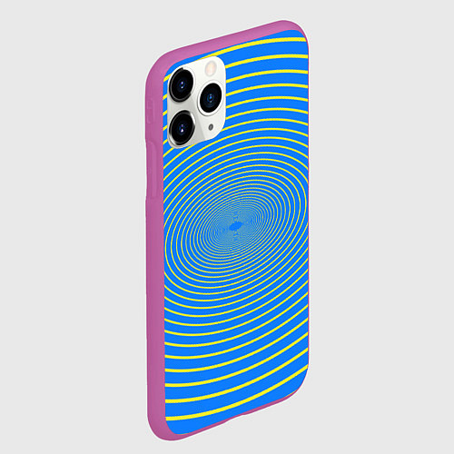 Чехол iPhone 11 Pro матовый Трансформация овала / 3D-Фиолетовый – фото 2