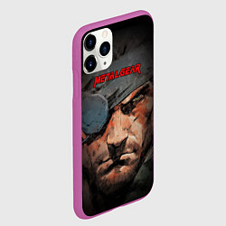 Чехол iPhone 11 Pro матовый Metal gear Venom Snake, цвет: 3D-фиолетовый — фото 2
