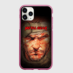 Чехол iPhone 11 Pro матовый Metal gear Venom Snake, цвет: 3D-малиновый