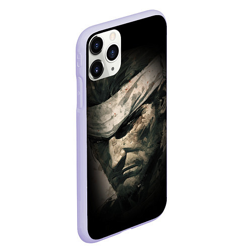 Чехол iPhone 11 Pro матовый Metal gear Venom Snake / 3D-Светло-сиреневый – фото 2