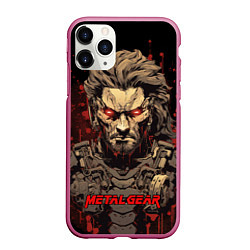 Чехол iPhone 11 Pro матовый Venom Snake Metal gear game, цвет: 3D-малиновый