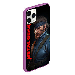 Чехол iPhone 11 Pro матовый Venom Snake Metal gear game, цвет: 3D-фиолетовый — фото 2