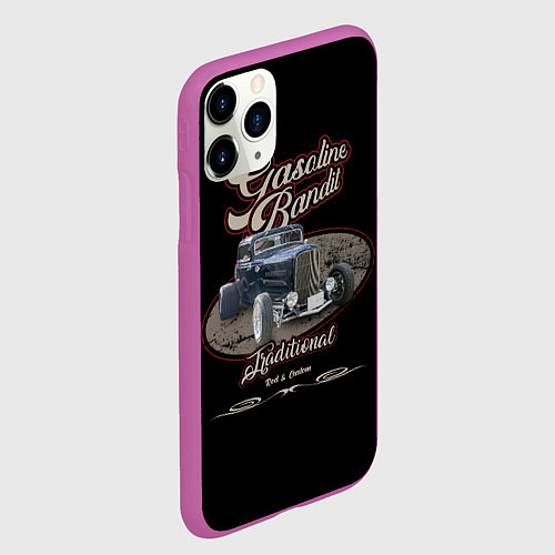 Чехол iPhone 11 Pro матовый Gasoline bandit / 3D-Фиолетовый – фото 2