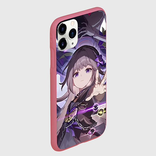 Чехол iPhone 11 Pro матовый Honkai Star Rail Herta / 3D-Малиновый – фото 2
