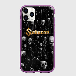 Чехол iPhone 11 Pro матовый Sabaton - rock, цвет: 3D-фиолетовый