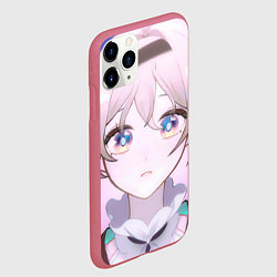 Чехол iPhone 11 Pro матовый Honkai Star Rail Firefly smile, цвет: 3D-малиновый — фото 2