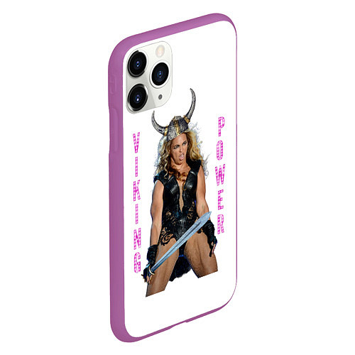 Чехол iPhone 11 Pro матовый Viking Power Beyonce / 3D-Фиолетовый – фото 2