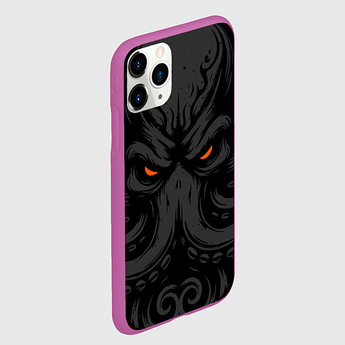 Чехол iPhone 11 Pro матовый Иллитид иллюстрация / 3D-Фиолетовый – фото 2