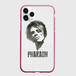 Чехол iPhone 11 Pro матовый Портрет Pharaoh, цвет: 3D-малиновый