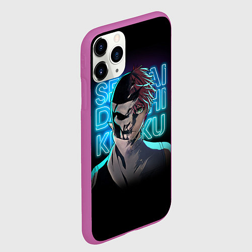 Чехол iPhone 11 Pro матовый Боевой отряд Полный провал Комбатант Ди и Хибики / 3D-Фиолетовый – фото 2