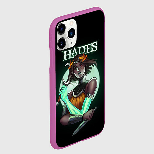Чехол iPhone 11 Pro матовый Нимфа Melinoe Hades 2 / 3D-Фиолетовый – фото 2