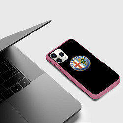 Чехол iPhone 11 Pro матовый Alfa romeo авто, цвет: 3D-малиновый — фото 2