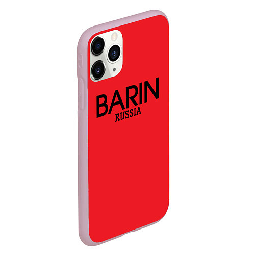 Чехол iPhone 11 Pro матовый Барин - barin / 3D-Розовый – фото 2