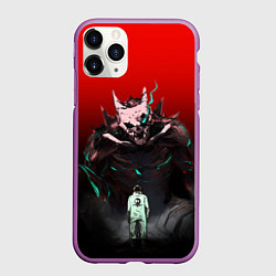 Чехол iPhone 11 Pro матовый Кайдзю - Хибино, цвет: 3D-фиолетовый