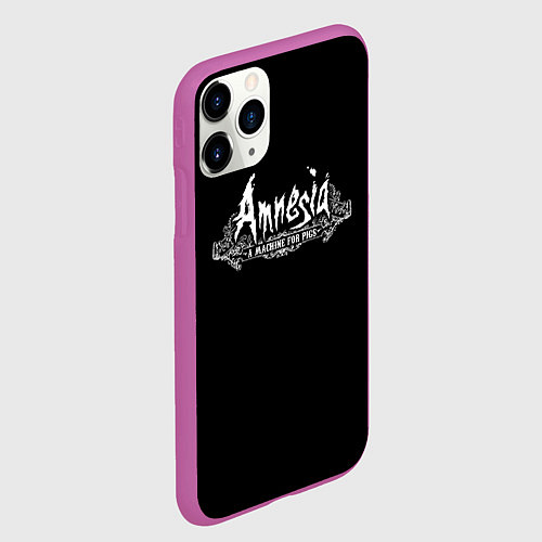 Чехол iPhone 11 Pro матовый Амнезия хоррор / 3D-Фиолетовый – фото 2