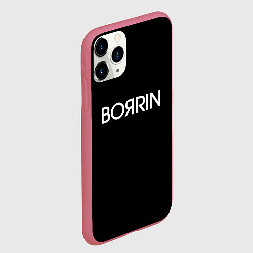 Чехол iPhone 11 Pro матовый Боярин boяrin / 3D-Малиновый – фото 2
