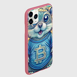Чехол iPhone 11 Pro матовый Хомяк и цифровые активы, цвет: 3D-малиновый — фото 2