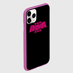 Чехол iPhone 11 Pro матовый ARMA 3, цвет: 3D-фиолетовый — фото 2