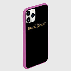 Чехол iPhone 11 Pro матовый Black desert, цвет: 3D-фиолетовый — фото 2