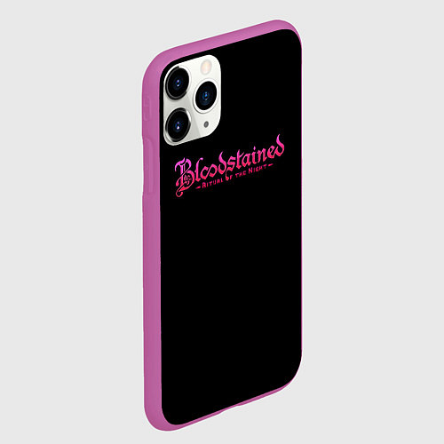 Чехол iPhone 11 Pro матовый Bloodstained Ritual of the Night / 3D-Фиолетовый – фото 2