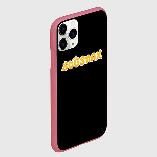 Чехол iPhone 11 Pro матовый Bugsnax / 3D-Малиновый – фото 2