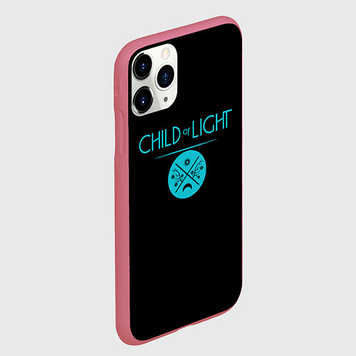 Чехол iPhone 11 Pro матовый Child of Light / 3D-Малиновый – фото 2
